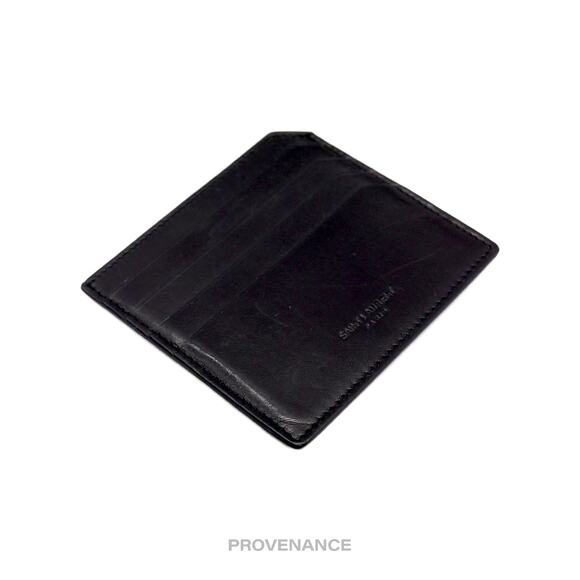 🔴 Saint Laurent Paris SLP 4CC Card Wallet - Black Leather - Picture 3 of 7